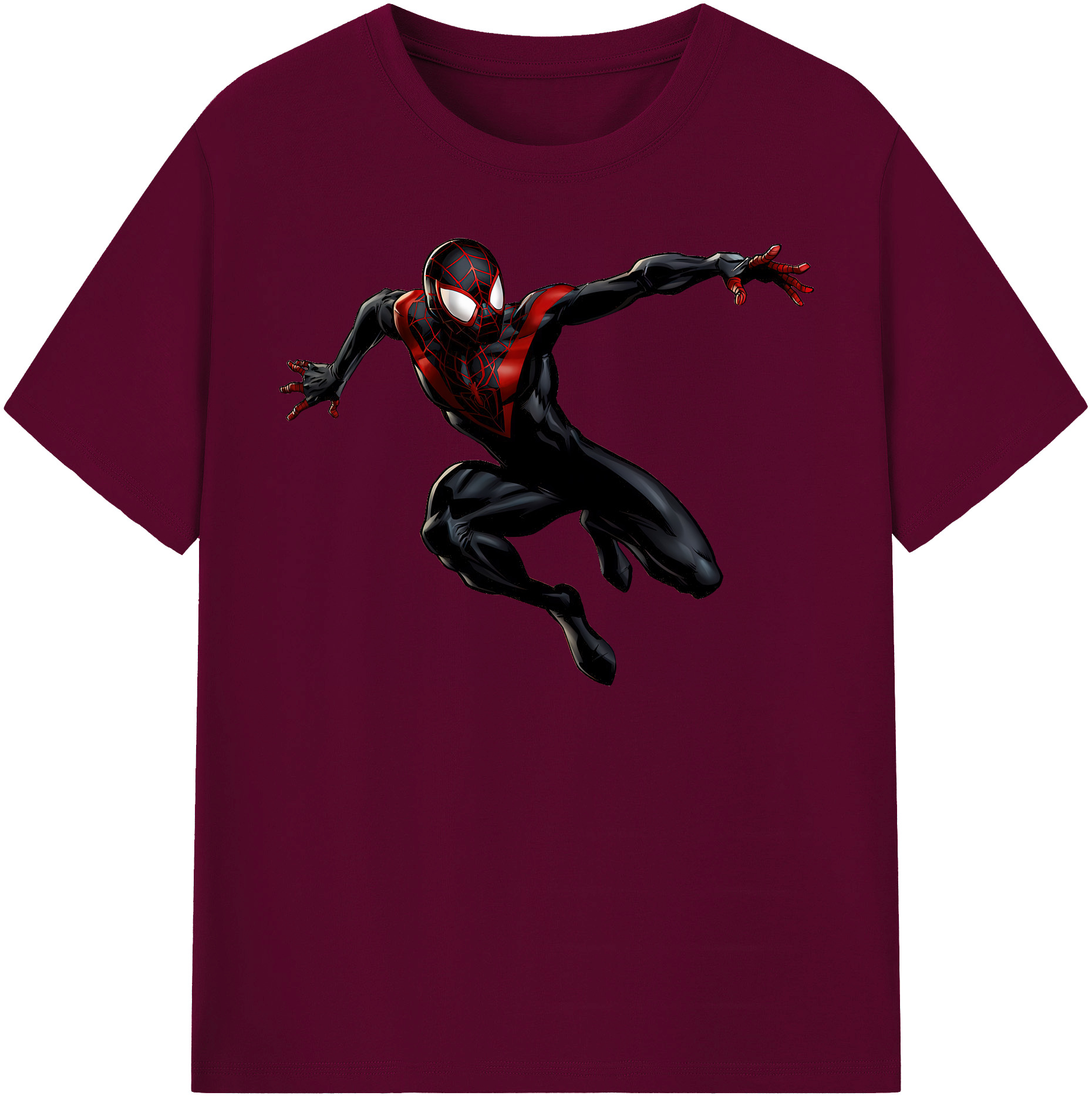 （画像用） Spider Man スパイダーマン レディースカジュアルプリントTシャツ（綿100％）